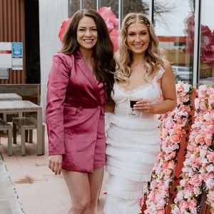 Fuschia Blazer Romper